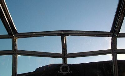 Cockpit på Ju-52/3 - eller en vinterhage ?