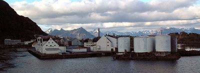 Første anløp er Stamsund- vest i Lofoten