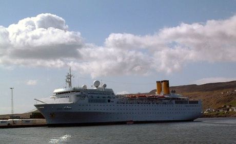 Italiensk cruiseskip på besøk