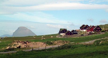 Utsikt vestover fra Kirkjubøur