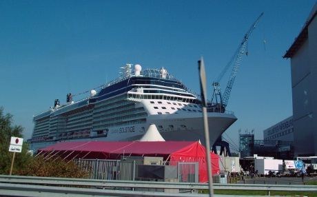 Celebrity Solstice ved Jos.Meyer Werft i tyske Papenburg høsten 2008