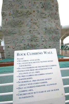Rock Climbing Wall.