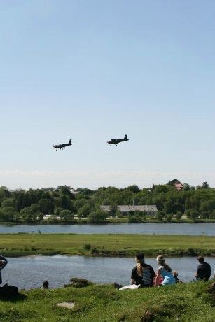 Blackbirds på vei inn til landing