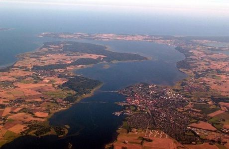 Fredrikssund på Sjælland ligger v ed Roskilde Fjord