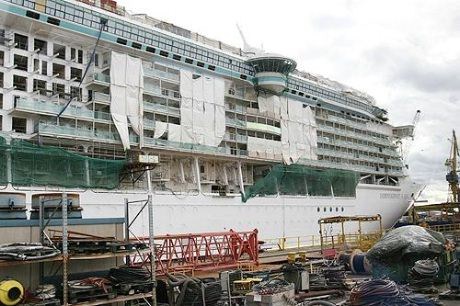 Independence of the Seas er nå 62% ferdig.