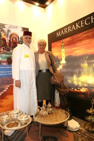 Hassan El Haddaoui kunne ikke skryte nok om Marrakech, noe Solveig Hovde sa seg helt enig, hun hadde nylig besøkt det spennende reisemålet.