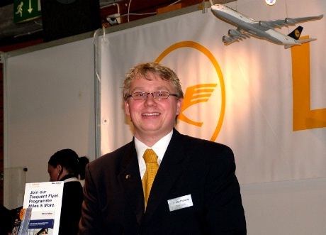Terje Grue fra Lufthansa Norge fristet med flyreiser tur -retur Europa for fra 995.- kroner !