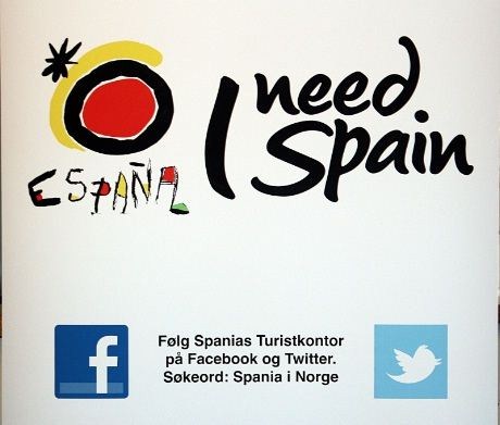 Spania er alltid tilstede - også på twitter og  Facebook