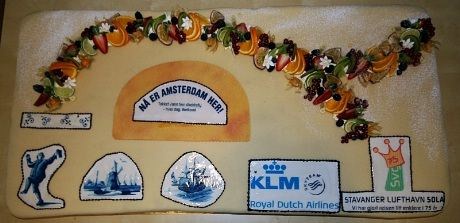 KLM markerer jubileum på Stavanger -Sola