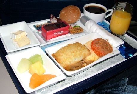 Frokost på Icelandairs "Saga Class"