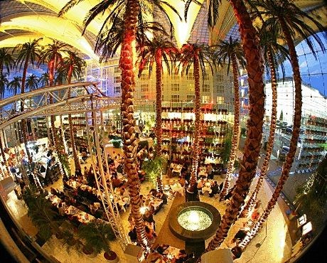 Europas største lobby  med ekte palmetrær fra Florida (foto:MUC)