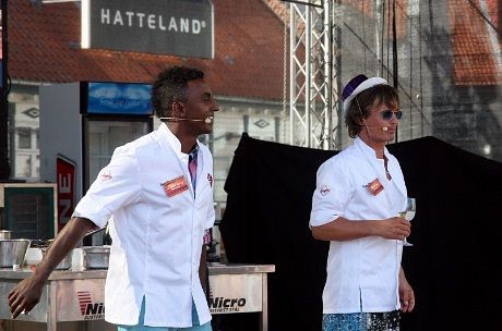 Petter A. Stordalen og Markus Samuelsson i ellevil "kokkekamp"