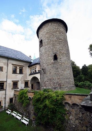 Det første tårnet som ble bygget på slottet i Sternberk