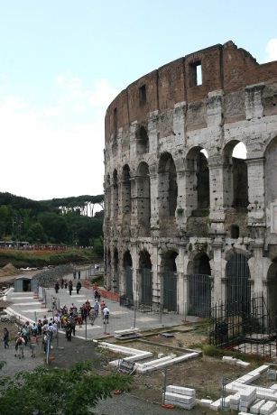 Fra baksiden av Colosseum