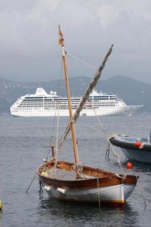 Bilde fra havnen i Portofino