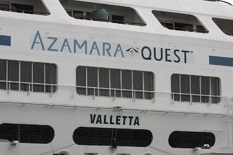 Fra akterenden på Azamara Quest