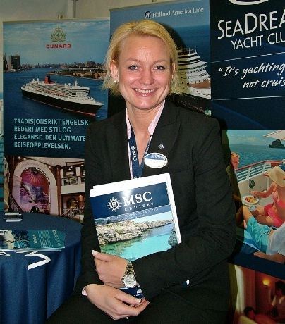 Line Engen Waskaas er leder av  MSC Cruises kontor i Norge