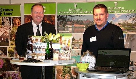 Lars Behrmann fra Best Western Golf Hotel Viborg og Martin G. Riemenschneider fra Proark Golf i Danmark