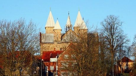 Domkirken ligger noen hundre meters gange fra hotellet. Viborgs  første domkirke ble bygget på 1100-tallet Dagens er fra 1876