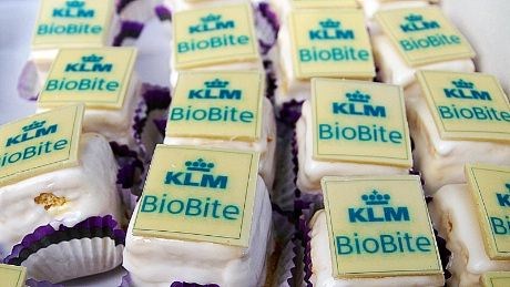 KLM serverte egne "Bio bits" kaker - smakte utrolig godt, men neppe noe for de av oss som sverger til "lavkarbo"