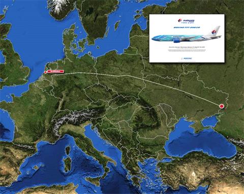- MAL Boeing 777 trolig skutt ned over Ukraina"