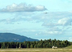 Lufthansas Airbus A 380 på Oslo-Gardermoen